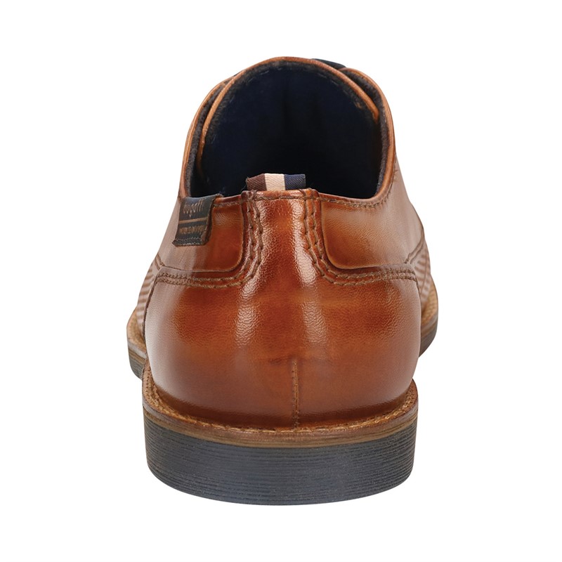 Bugatti Mens Isidor Leather Shoes Cognac