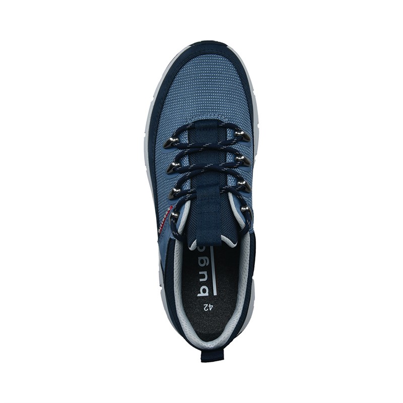 Bugatti Mens Sonic Exko Trainers Blue/Dark Blue
