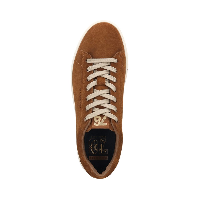 Bugatti Mens Fogg Suede Trainers Cognac
