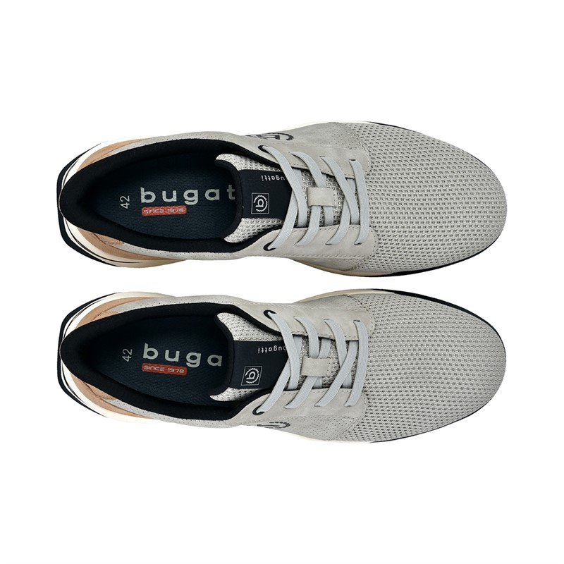 Bugatti Mens Fineas Trainers Taupe/Beige