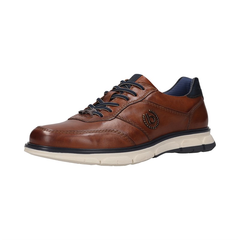 Bugatti Mens Don Lace Up Shoes Cognac