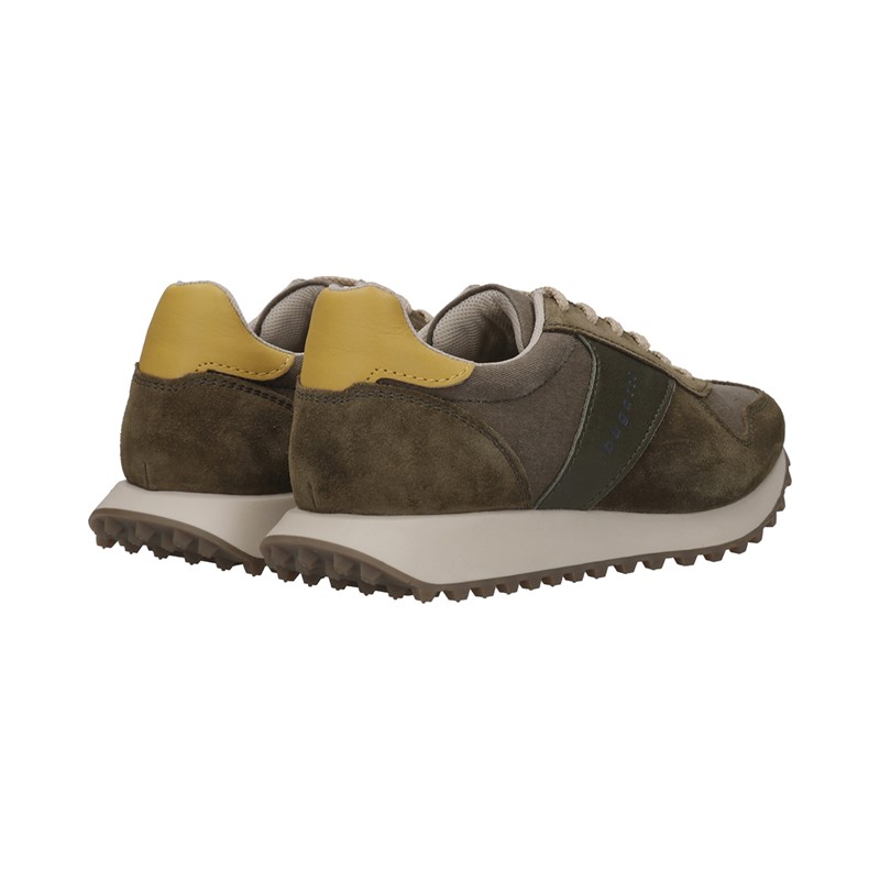 Bugatti Mens Bierman Trainers Dark Green/Dark Green