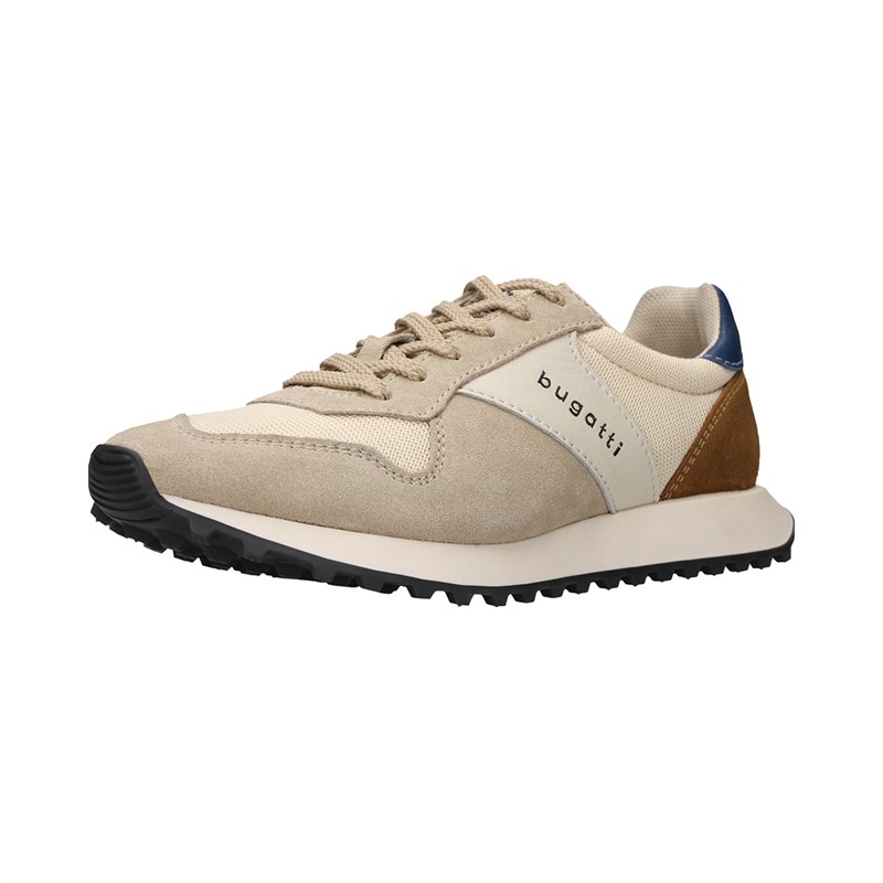 Bugatti Mens Bierman Trainers Beige/Beige