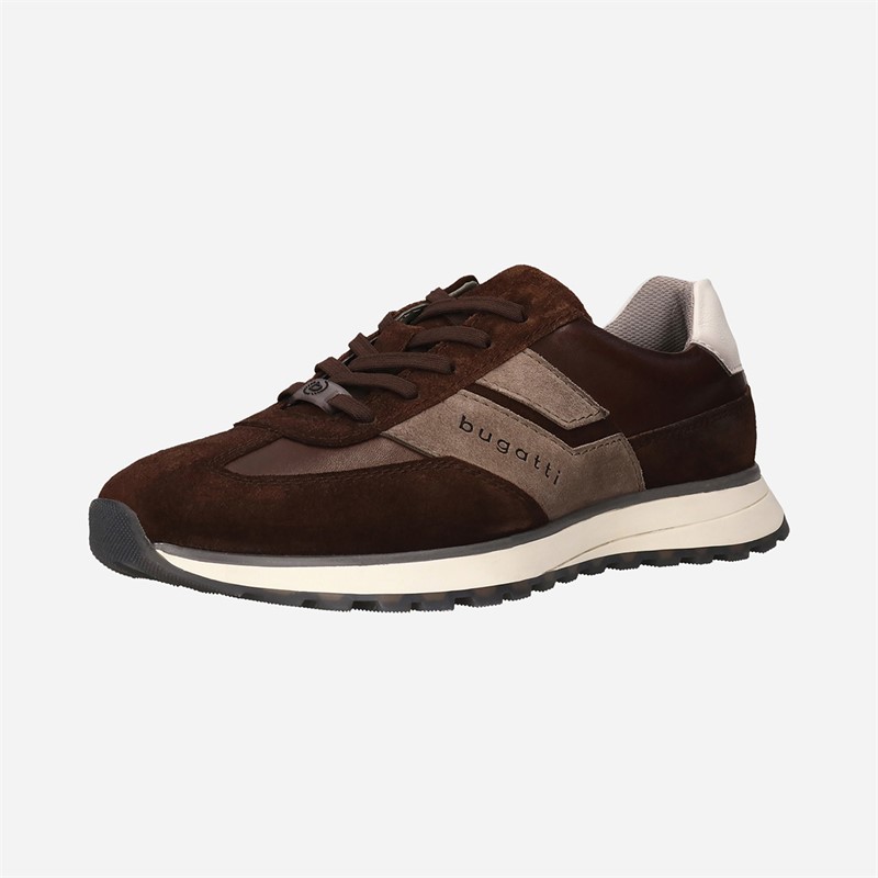Bugatti Mens Timon Trainers Brown/Brown