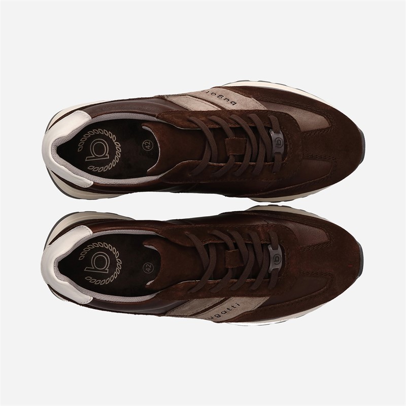 Bugatti Mens Timon Trainers Brown/Brown