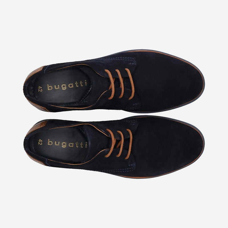 Bugatti Mens Lewis Shoes Dark Blue