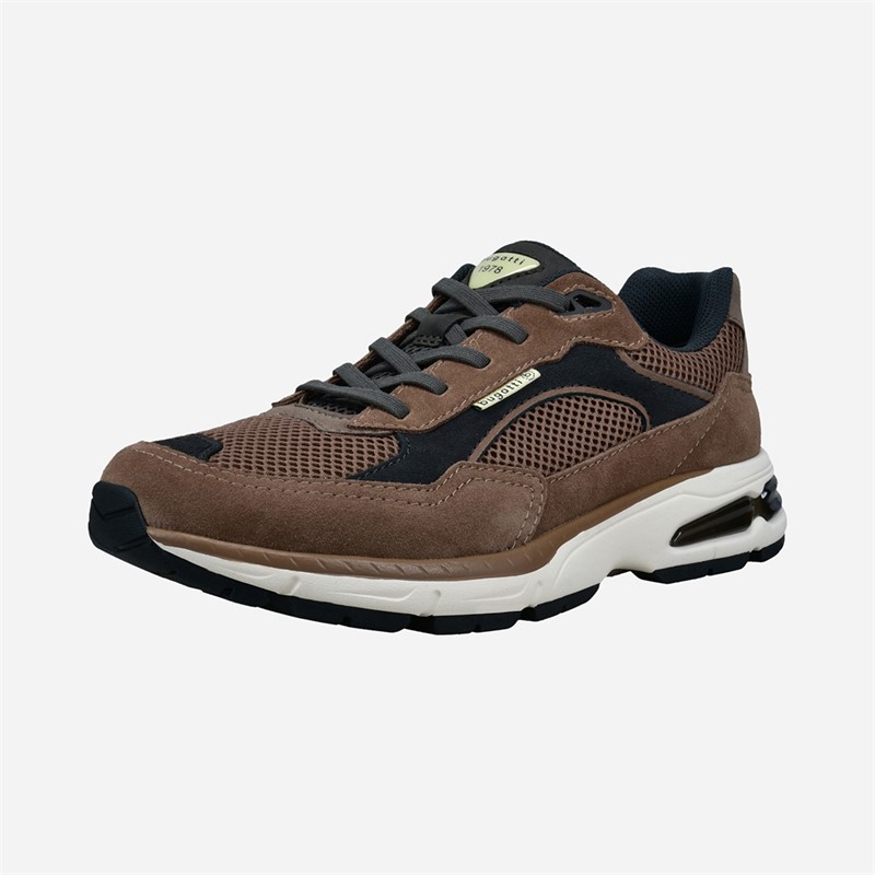 Bugatti Mens Parry Trainers Taupe/Black