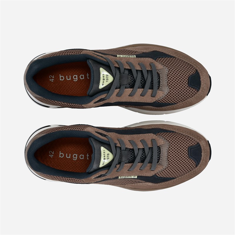 Bugatti Mens Parry Trainers Taupe/Black
