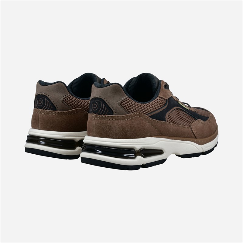 Bugatti Mens Parry Trainers Taupe/Black