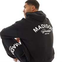 Madison Barclay Mens Hamilton Hoodie Black