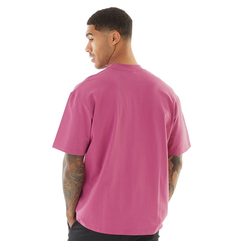 Madison Barclay Mens Flatbush T-Shirt Berry Plum