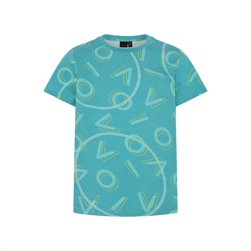 Kabooki Kinderen Theodor 101 T-shirt Groen Turquoise