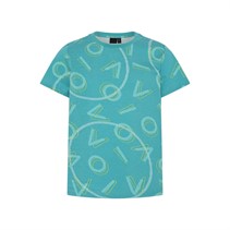 Kabooki Kinderen Theodor 101 T-shirt Groen Turquoise