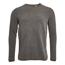 Mo T-shirt à manches longues Homme mélange charbon