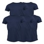 Mo Męskie Five-Pack T-shirty Niebieski