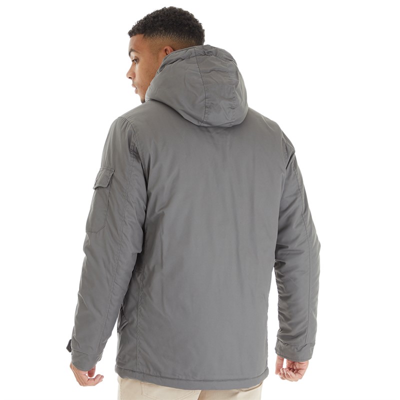 Mo Herren Parka Mantel Zinn