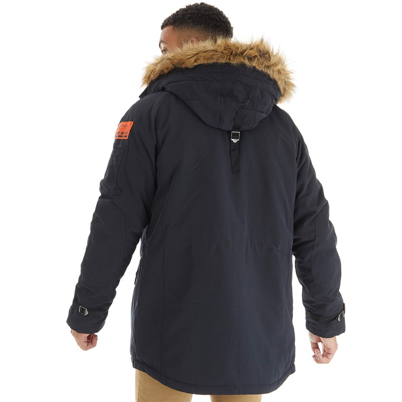 Mo Heren Williamson Parka Jas Zwart