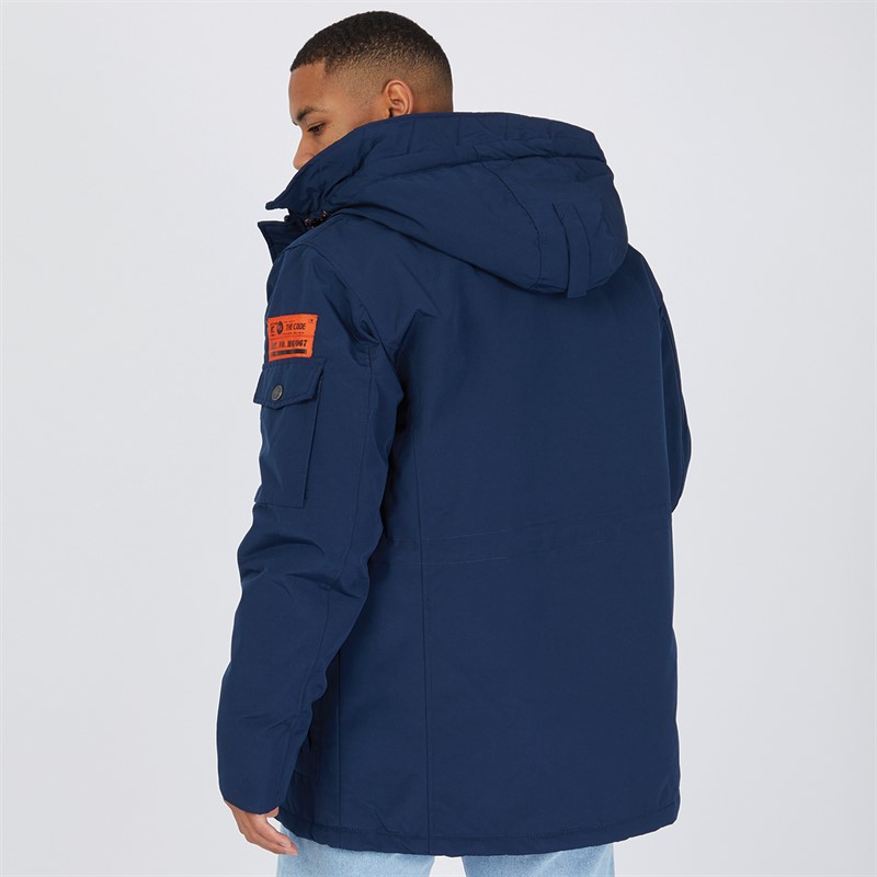 Mo Parka Jas Marineblauw Heren