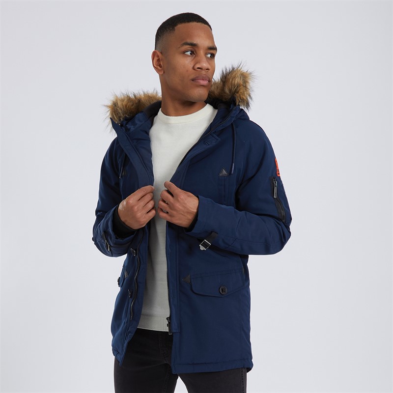 Mo Parka Jacke Herren Marineblau