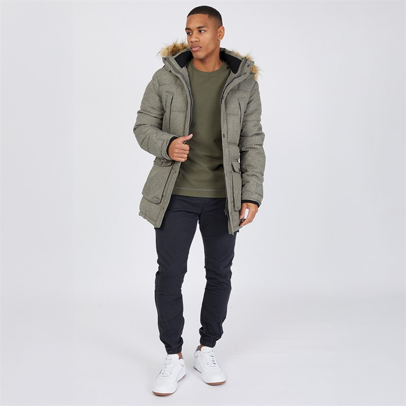 Mo Heren Hail Parka Jas Army Mix