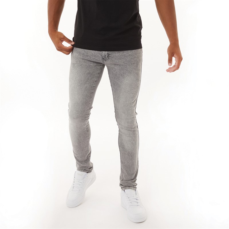 Tuffskull Herren Potts Skinny Jeans Grau