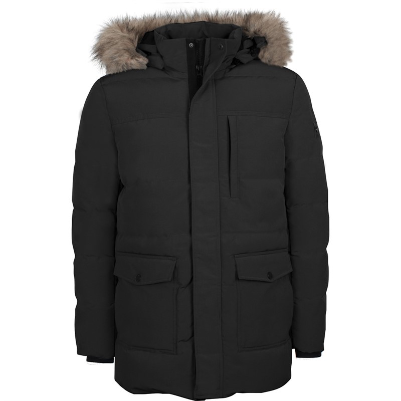 Tuffskull Herre Shaw Parka Jakke Sort