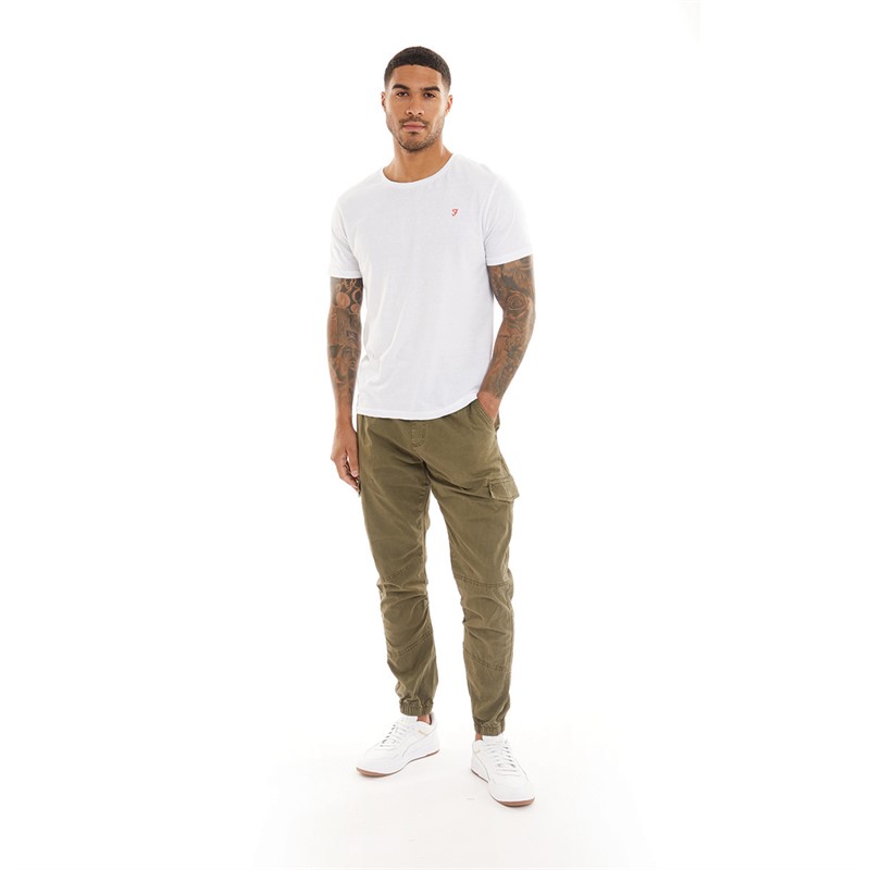 Pantalon cargo straight coton Liberto vert kaki homme | La Halle