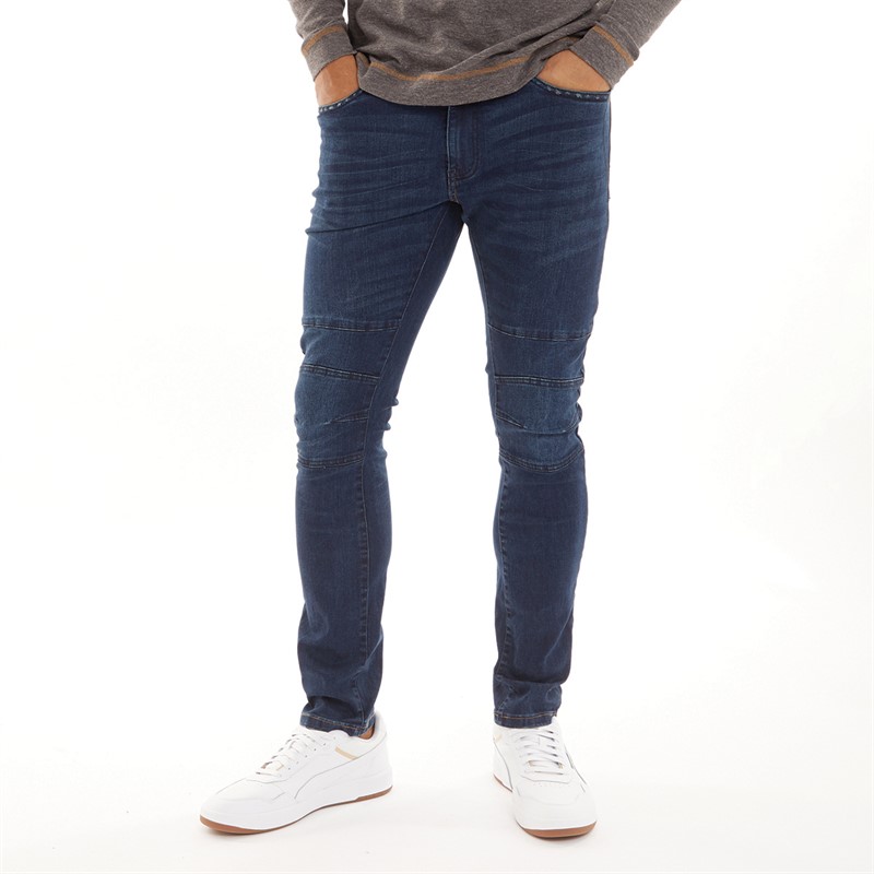 Motion Herren Glenn Jeans mit geradem Bein Blau