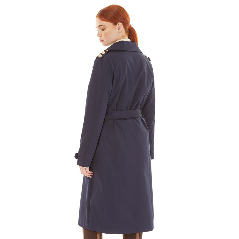 Foxdale Womens Chelsea Trench Coat Navy