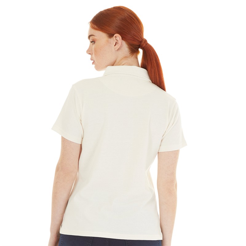 Foxdale Womens Fontaine Polo T-Shirt Ecru