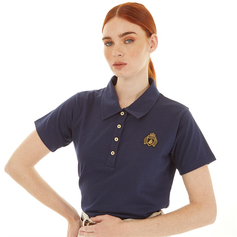 Foxdale Womens Fontaine Polo T-Shirt Navy