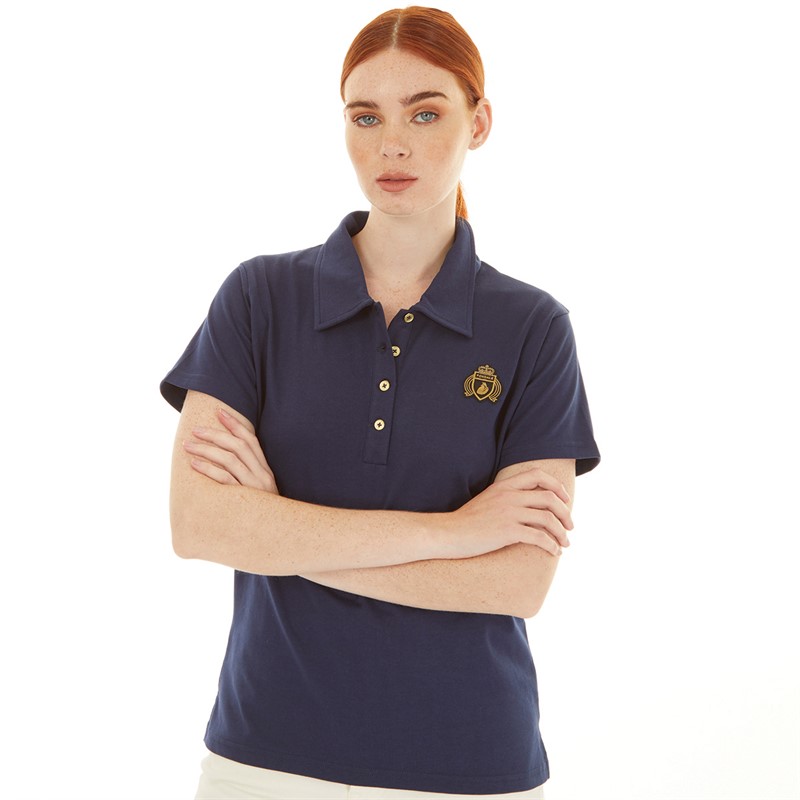 Foxdale Womens Fontaine Polo T-Shirt Navy