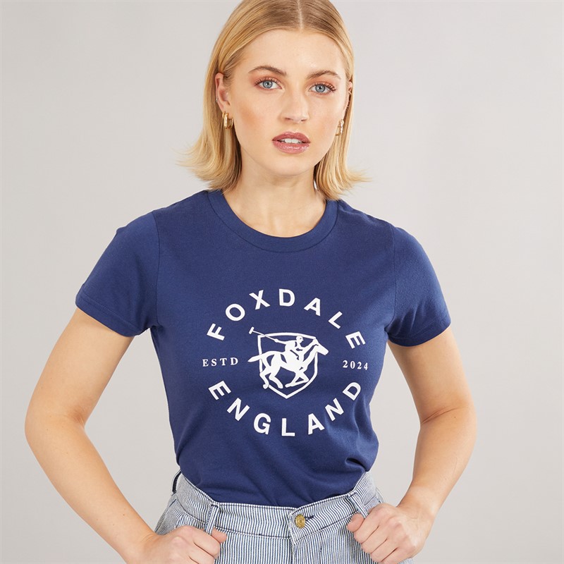 Foxdale Womens Camden T-Shirt Navy
