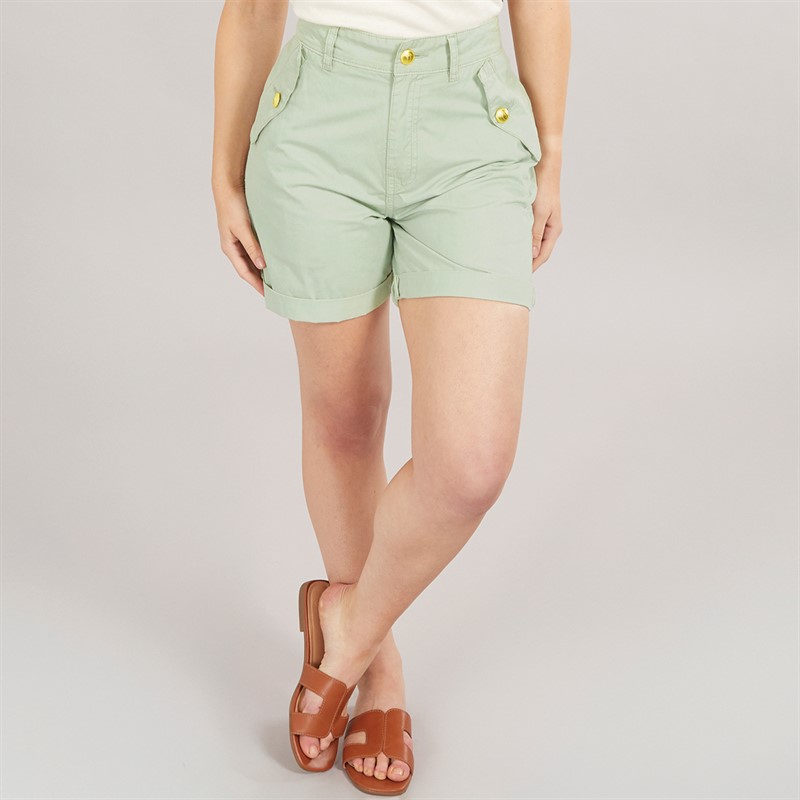 Foxdale Womens Kingston Chino Shorts Sage - Size 10