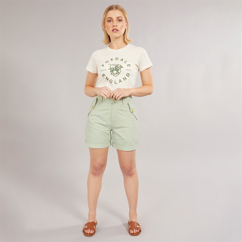 Foxdale Womens Kingston Chino Shorts Sage