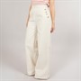 Foxdale Womens Tooting Button Trousers Ecru