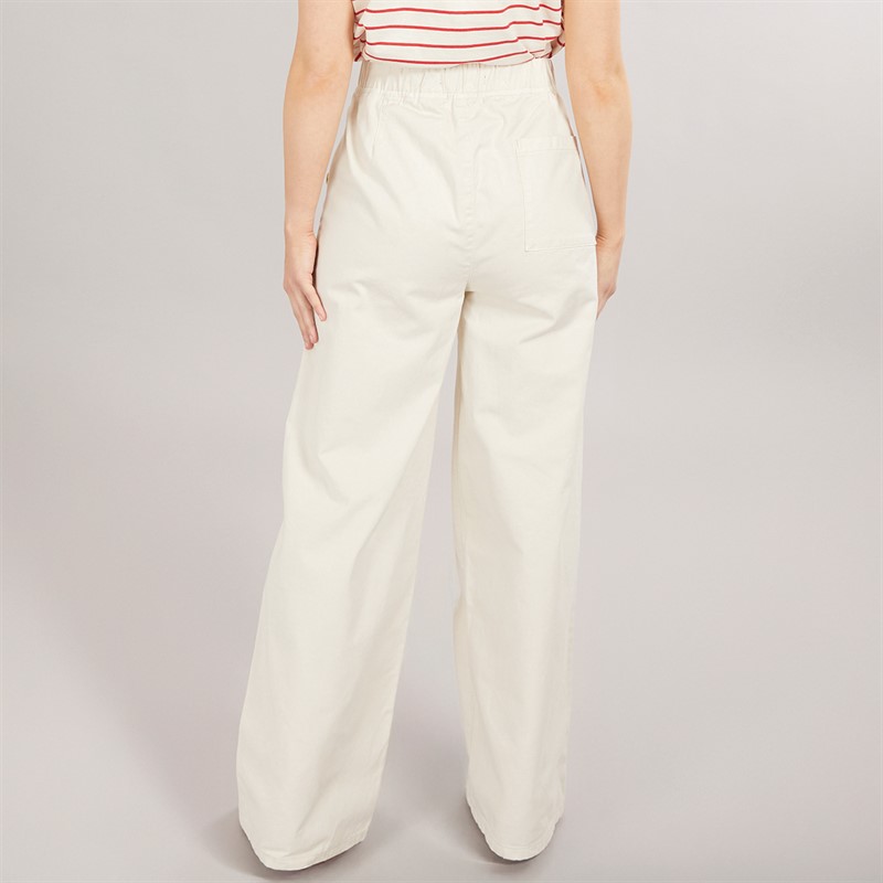 Foxdale Womens Tooting Button Trousers Ecru