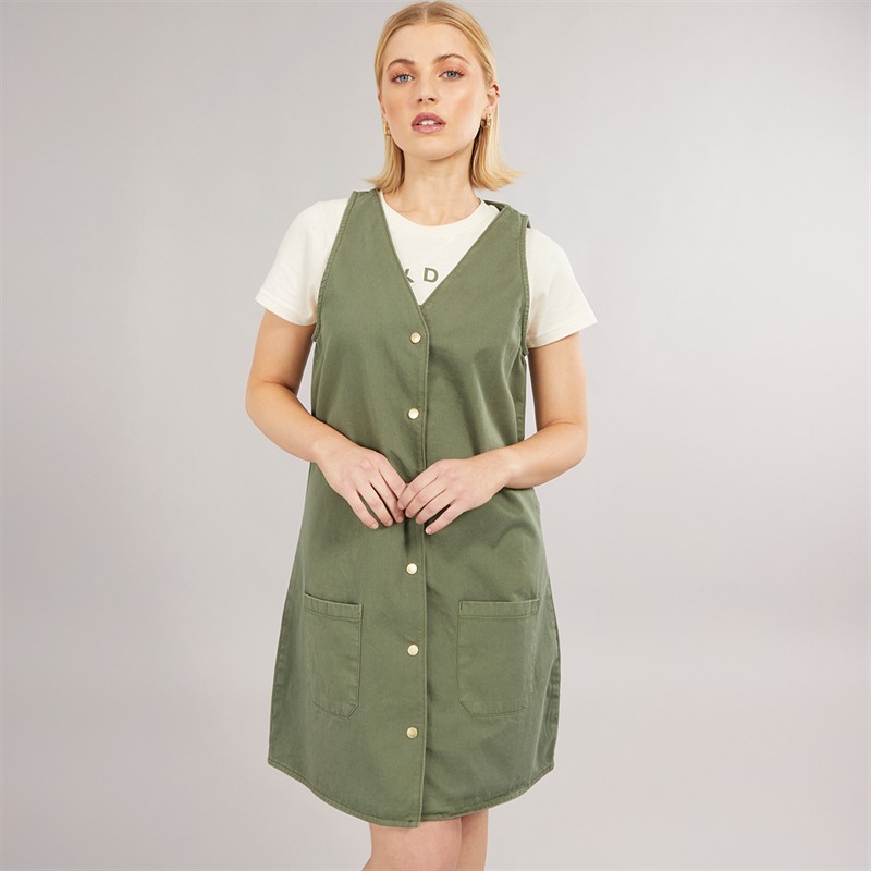 Foxdale Womens Primrose Pinny Dress Olive