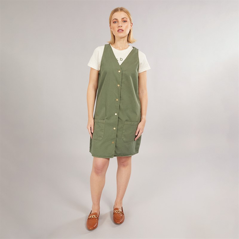 Foxdale Womens Primrose Pinny Dress Olive