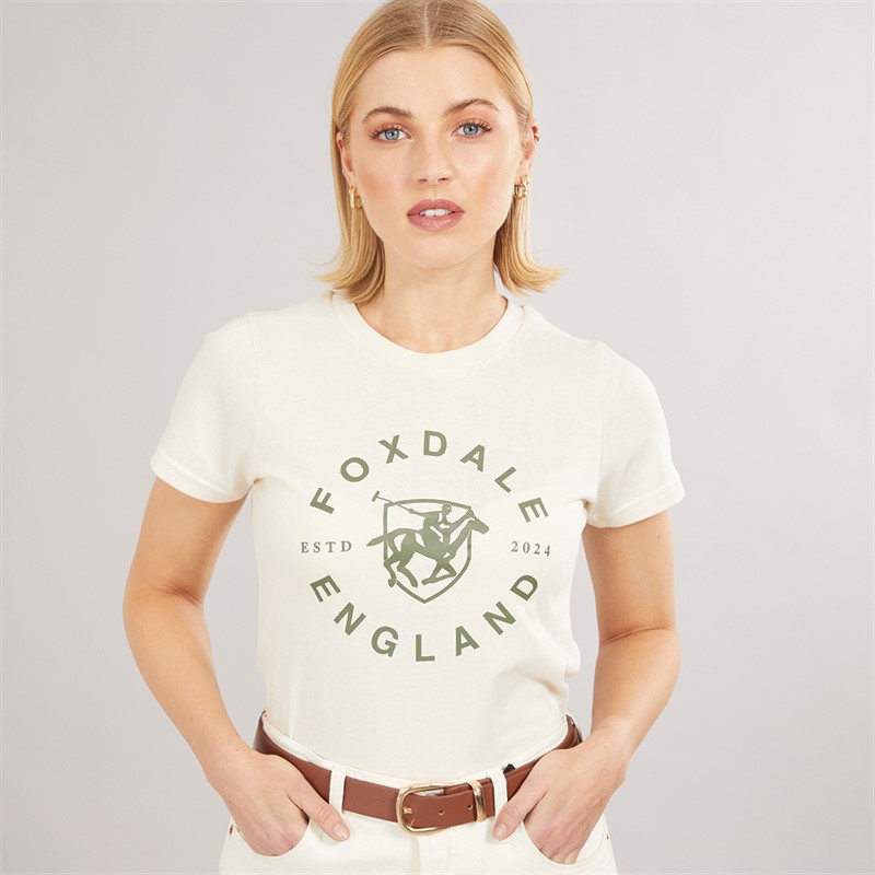 Foxdale Womens Camden T-Shirt Ecru