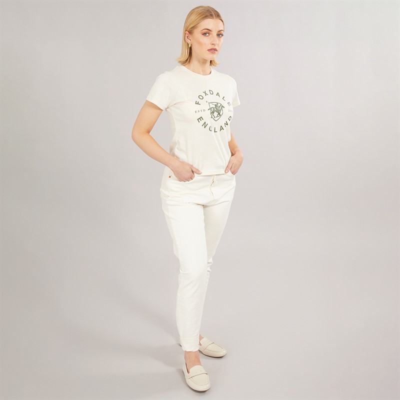 Foxdale Womens Camden T-Shirt Ecru