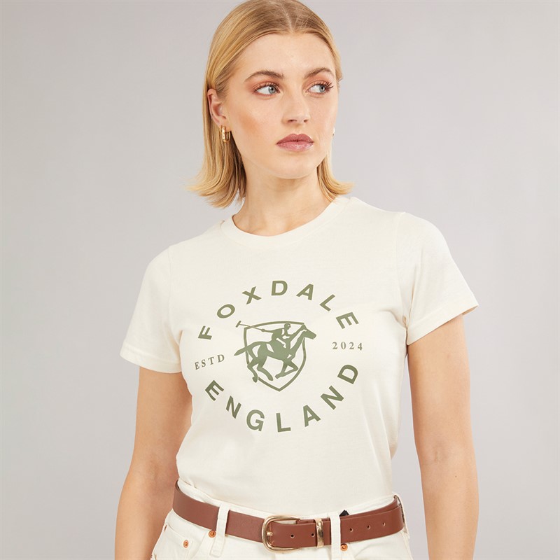 Foxdale Womens Camden T-Shirt Ecru