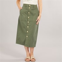 Foxdale Womens Knightsbridge Midi Skirt Olive