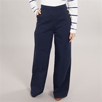 Foxdale Womens Tooting Button Trousers Navy