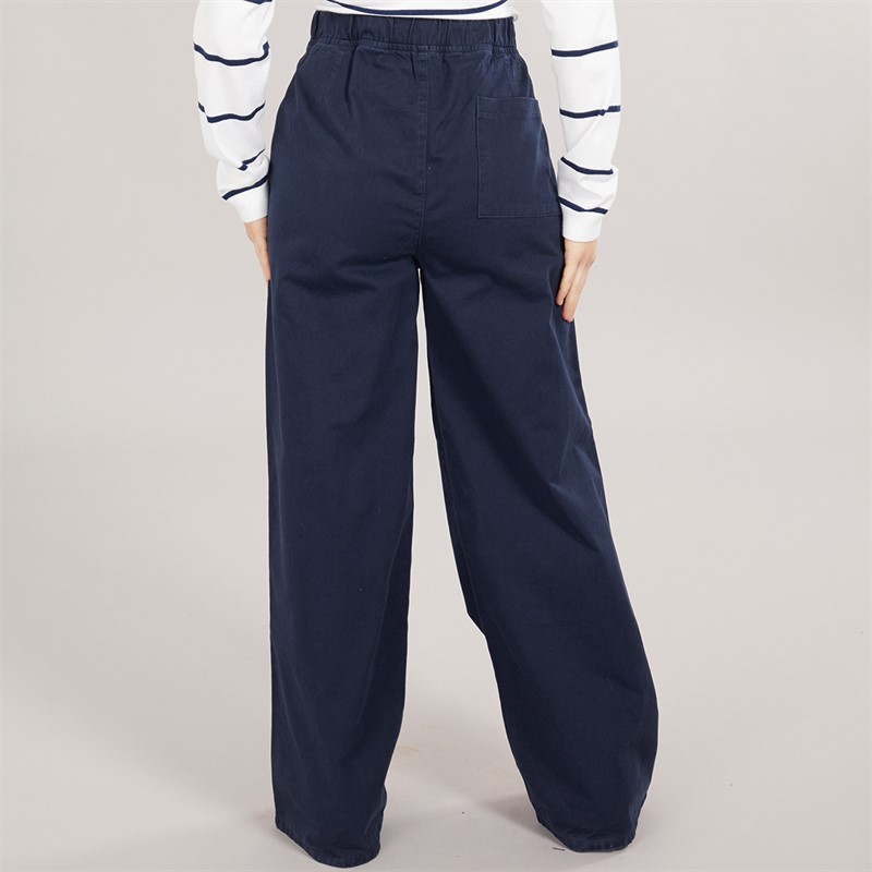 Foxdale Womens Tooting Button Trousers Navy