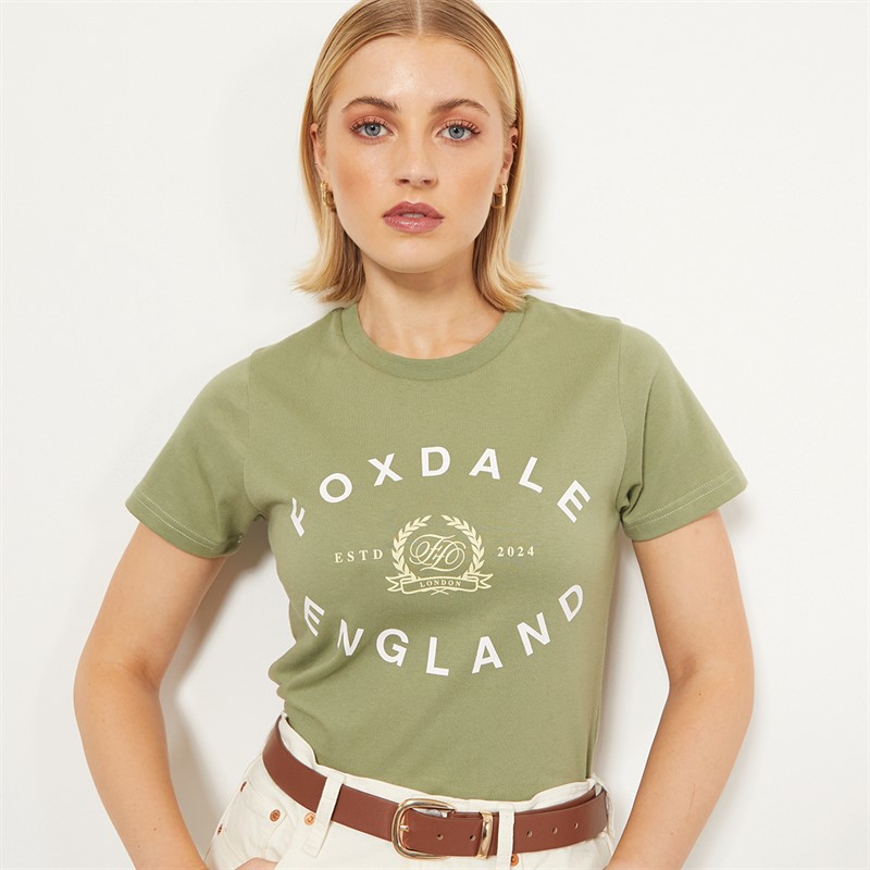 Foxdale Womens Lakeland T-Shirt Sage - Size 10