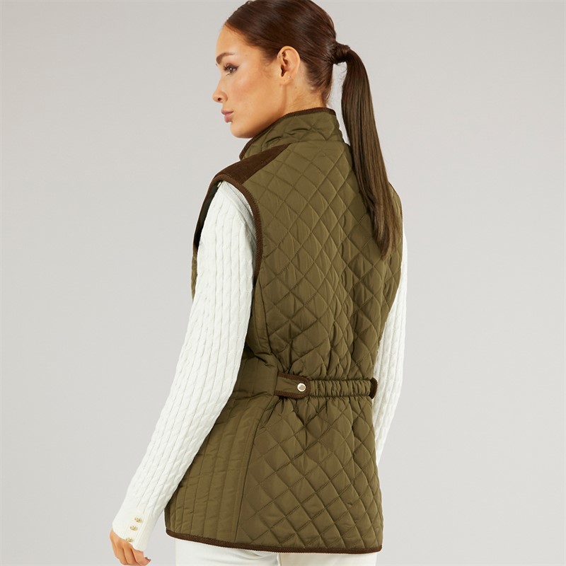 Foxdale Womens Epsom Gilet Khaki