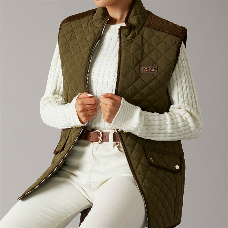 Foxdale Womens Epsom Gilet Khaki