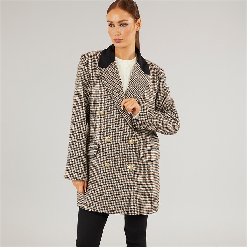 Foxdale Womens Chelmsford Blazer Check Grey