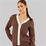 Foxdale Womens Ludlow Knitted Cardigan Taupe